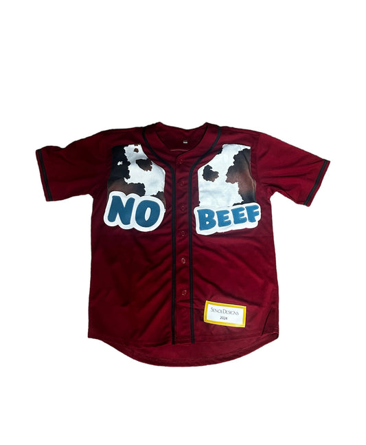 "No Beef" Baseball Jersey